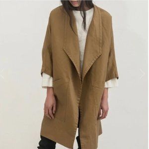 Elizabeth Suzann Harper Jacket, khaki cotton canvas, size OSM